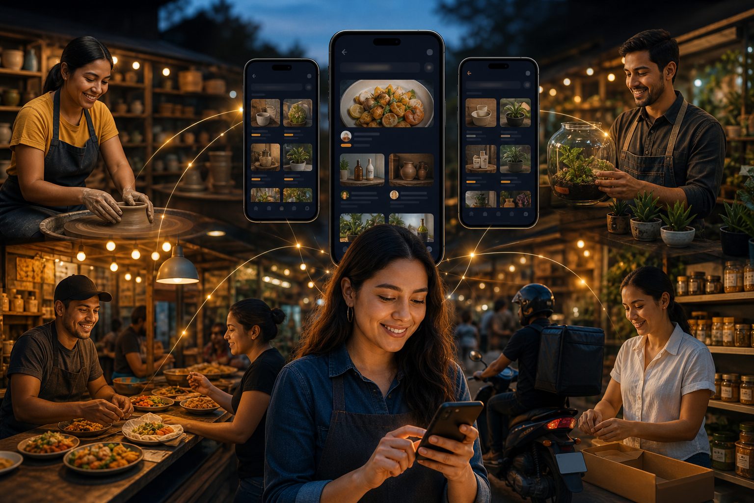 Comercio local hondureño conectado en un marketplace digital